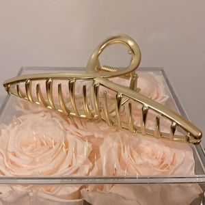 Gold hair claw clip
